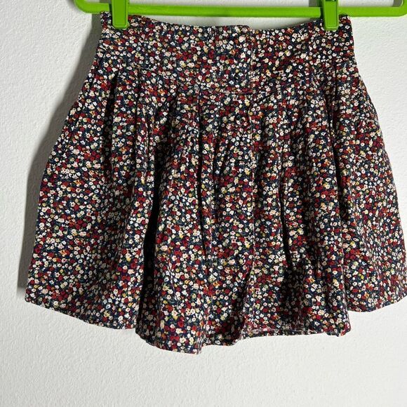 Peaches n Cream Bohemian Floral Print Mini Skirt Front buttons Size S/P - Picture 3 of 15